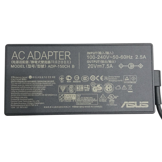 Original Asus 20V 7.5A 150W 4.5mm*3.0mm ADP-150CH B TUF Gaming Laptop AC Power Adapter Charger