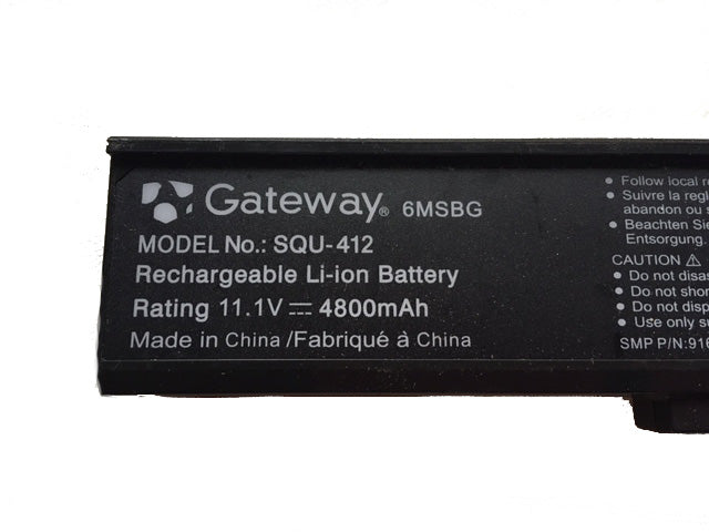 Gateway SQU-412 SQU-413 SQU-414 SQU-415 BNA-WB-L16029 Laptop Battery