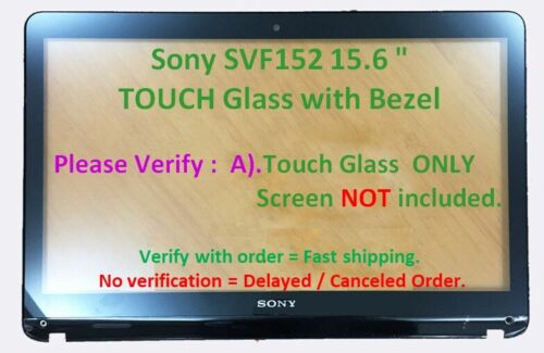 New SONY VAIO SVF152C29L SVF152C29W SVF152A29W Touch screen Glass Digitizer with Hinges