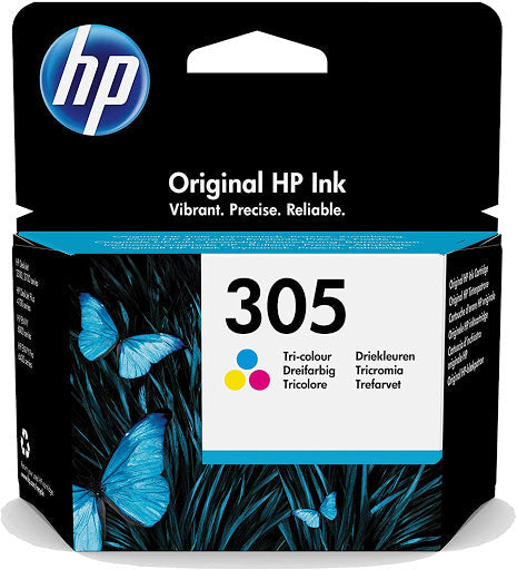 HP 305 Black 3YM61AE & Tri-Color 3YM60AE Ink Cartridge set for Deskjet 2710 2720 4120 Printers PC Gadgets