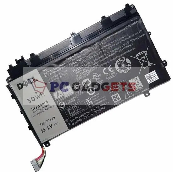11.1V 30wh Original 271J9 GWV47 YX81V DELL Latitude 13 7000 7350 Tablet Laptop Battery