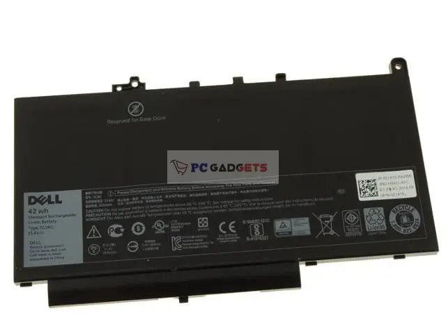 11.4V 42Wh Original 7CJRC Battery for Dell Latitude 12 E7470, Dell Latitude 12 E7270