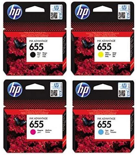 HP 655 Ink Cartridges Set - Black, Cyan, Magenta and Yellow PC Gadgets