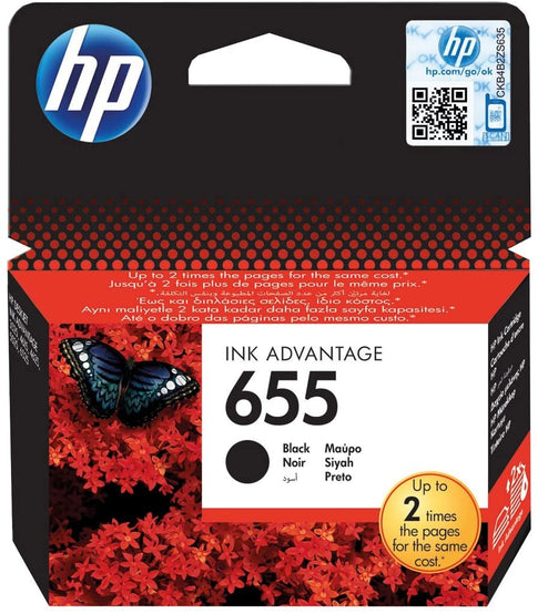 HP 655 Ink Advantage Cartridge  Black - Cz109ae PC Gadgets