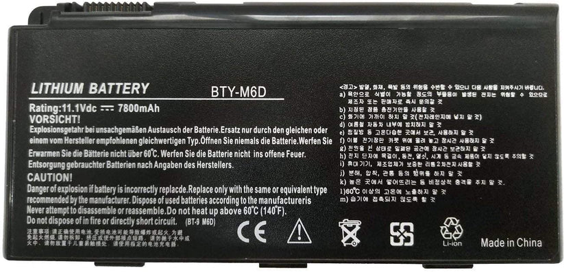 Original MSI BTY-M6D GX60 GT60 GT70 GT660R GT663 GT663R GT780 GT780R E6603 Laptop Battery