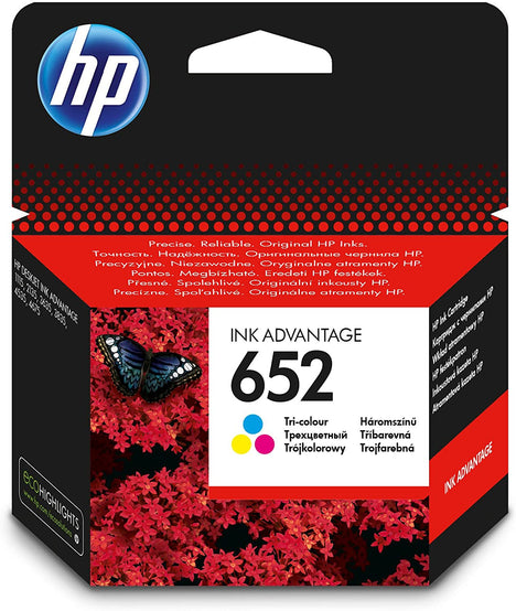 HP original ink F6V24AE, HP 652, color, 200p, HP DeskJet IA 4530, 4535, 4675, 1115, 2135, 3635 PC Gadgets