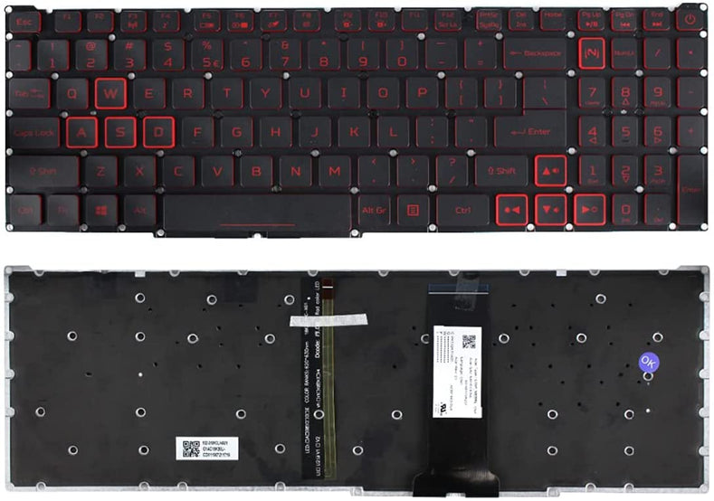 Acer Nitro 5 AN515 AN515-51 AN515-52 AN515-53 Series Laptop N17C1 N16C7 US Layout Backlit Keyboard Type-B