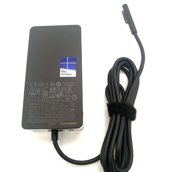 102W 15V 6.33a Microsoft Surface Book 2 1706 1735 Surface Pro 3 Pro 4 Pro 5 Adapter with Power Cord