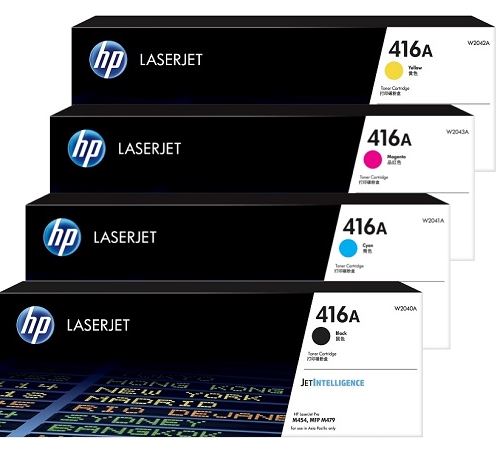 HP 416A LaserJet Pro M454dw 454dn 454nw MFP M479dw 479fnw Printer 4 Color Toner Set