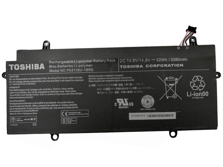 New Original PA5136U-1BRS 14.8V 3380mAh 52Wh Laptop battery For Toshiba Portege Z30 Z30-A Series Tablet
