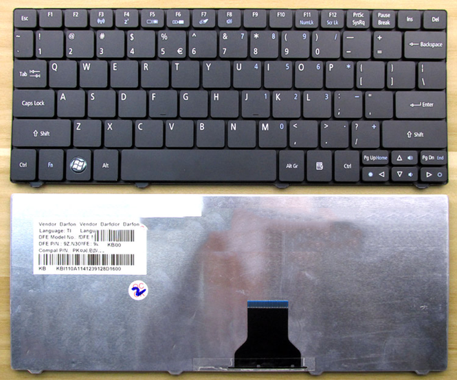 Genuine Laptop Keyboard for Acer Aspire 1830 1830T 1830TZ 8172 8172T 8172Z Aspire One 721 722 751 752 PC Gadgets