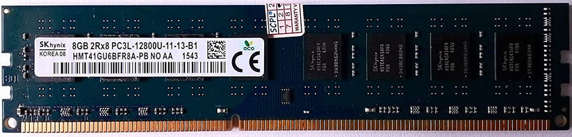 SK hynix 8GB 2Rx8 PC3L-12800U-11-13-B1 DDR3 RAM 1600MHz Desktop Memory PC Gadgets