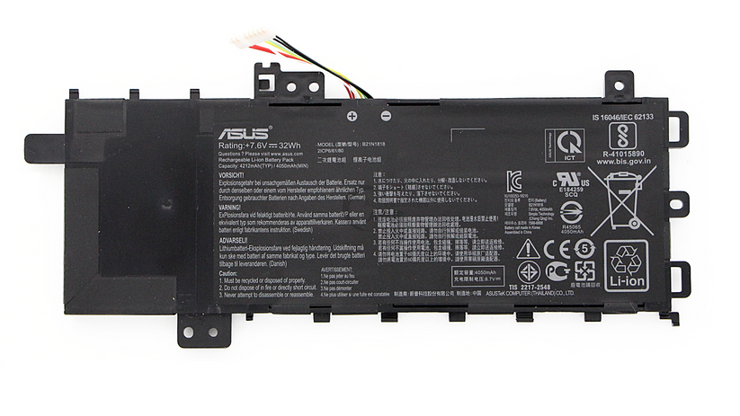 New Original B21N1818 C21N1818 ASUS VivoBook 15 X512DA 15 X512UB B21BnEH 0B200-03190400 Laptop Battery