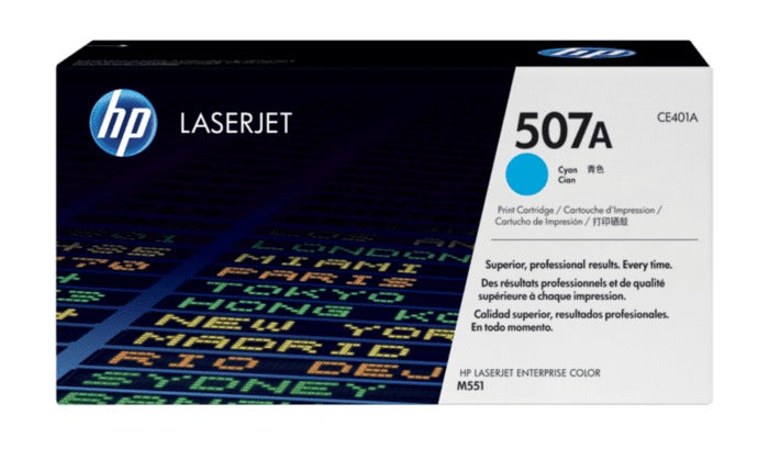 HP 507A Toner 3 Pack - CE401A CE402A CE403A - Cyan Magenta Yellow - Original HP LaserJet Toner Cartridges