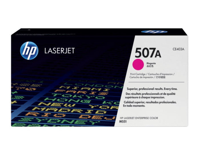 HP 507A Toner 3 Pack - CE401A CE402A CE403A - Cyan Magenta Yellow - Original HP LaserJet Toner Cartridges