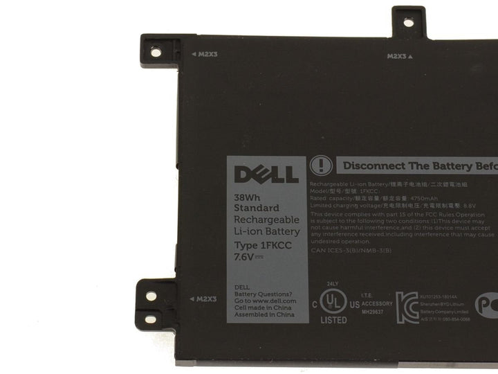 Total Micro Battery, Dell Latitude 7200 2-in-1, 7210 2-in-1 - 2-Cell 38WHr - 451-BCLQ-TM Total Micro Battery, Dell Latitude 7200 2-in-1, 7210 2-in-1 - 2-Cell 38WHr - 451-BCLQ-TM