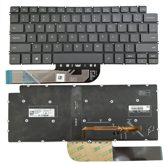 Dell Vostro 13 5000 5493 7490 Inspiron 14 5490 7491 02RVRV 3K65C 4J4KG Latitude 3301 3410 P120G Laptop Keyboard with Backlit PC Gadgets