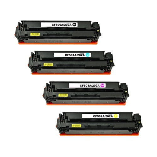 New HP 202A Compatible Toner Cartridge for Color LaserJet Pro M254nw MFP M281fdw 4 Colour Set