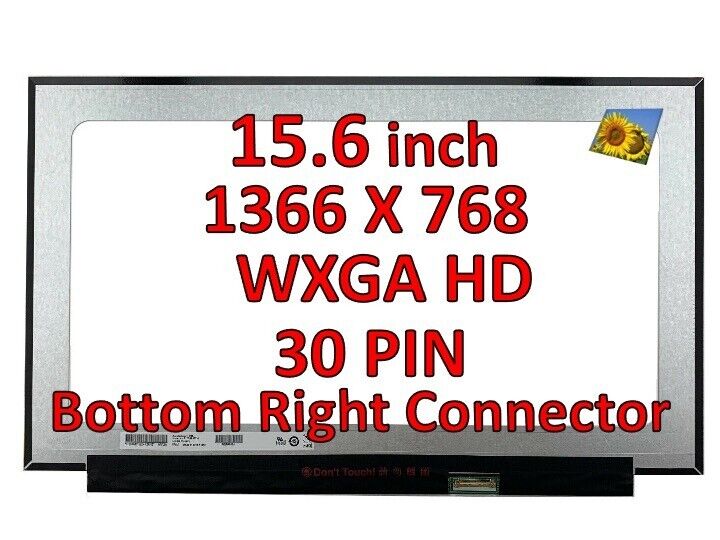 New HP 250-G8 M31116-001 TPN-C139 LCD LED Screen 15.6" 30 Pin HD WXGA Replacement Screen PC Gadgets
