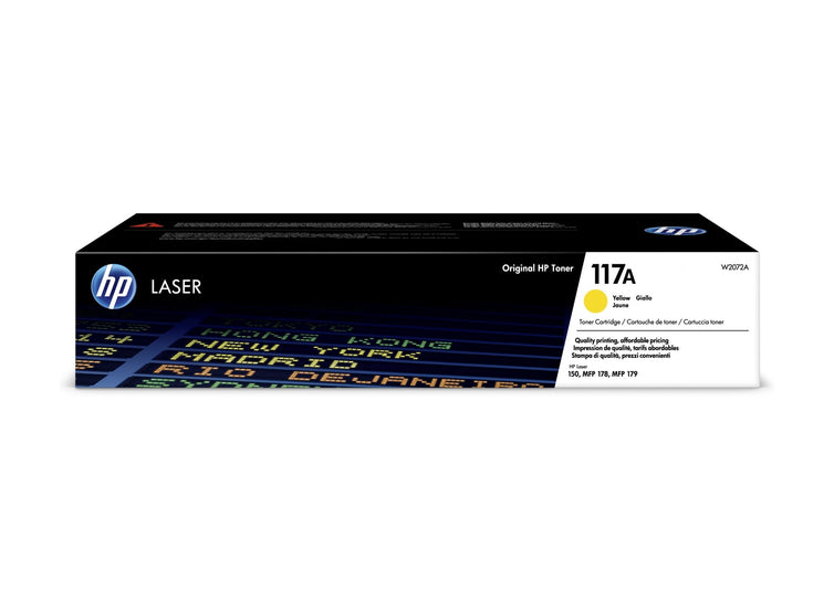 New HP 117A Yellow Original Laser Toner Cartridge W2072A