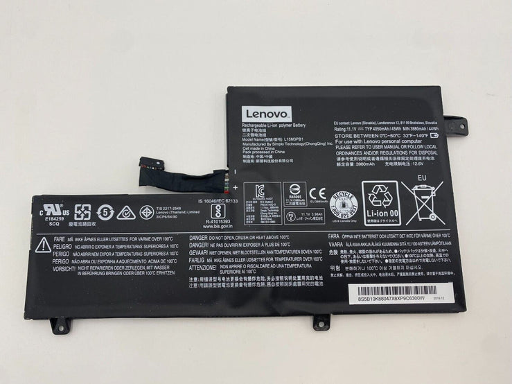 Original Lenovo L15L3PB1 L15M3PB1 300e Chromebook N22-20 N23 Yoga C330 IdeaPad 520s-14IKB Laptop Battery