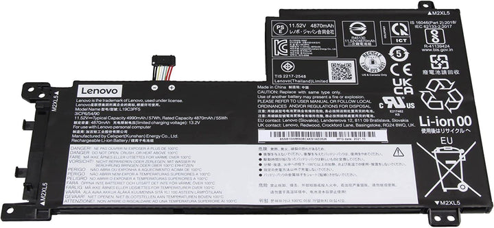 L19C3PF5 Original Lenovo Laptop Battery 57Wh for IdeaPad 5-15ARE05 (81YQ) Ideapad 5-15ITL05 (82FG) IdeaPad 5-15IIL05 L19C3PF4 L19D3PF3 L19M3PF6