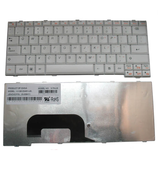 Lenovo Ideapad K26 K23 N7S N7W S12 2500843 White Laptop Keyboard