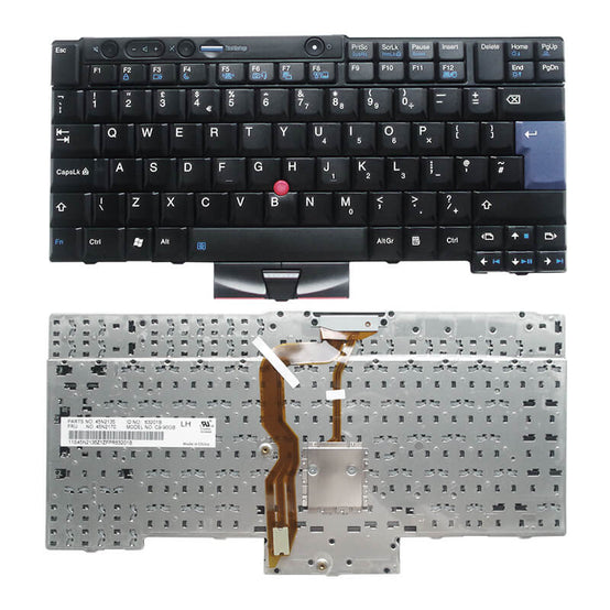 Lenovo ThinkPad T400S T410 T410I T420I T420S 45N2106 45N2108 X220 05G0RX Laptop Keyboard