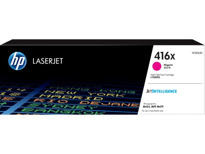 HP 416X W2040X W2041 W2042 W2043X HP Color LaserJet Pro M454 4 Colour Toner Cartridge Set Black, Cyan, Magenta, Yellow PC Gadgets