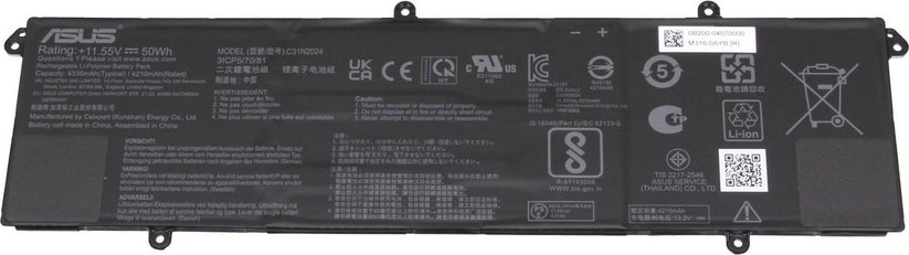 New Original C31N2024 Battery for Asus VivoBook S16 Flip TP3604VA Asus VivoBook Pro 15 K6502HC - PC Gadgets