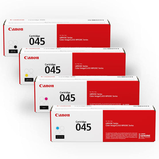New Canon Original 045 Toner Cartridge - 4 Colour Set CYMK