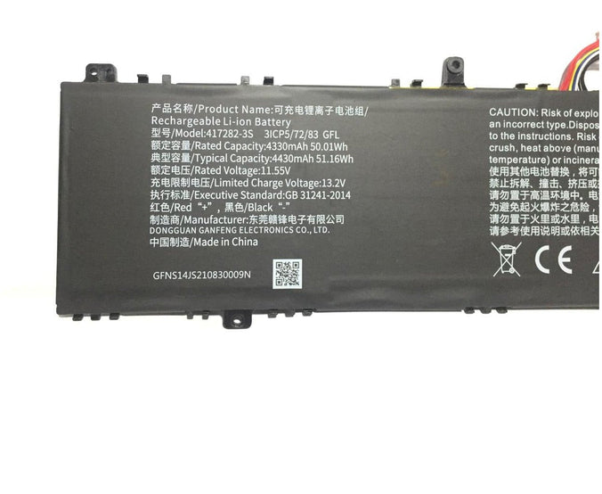 New Infinix Inbook X2 XL21 X3 PLUS XL31 417282-3S NS15IC_X2PLUS Battery PC Gadgets