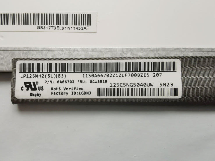 Lenovo Thinkpad X220 04W3462 LP125WH2 TP00018A Thinkpad X230 12.5" 40-Pin HD LCD Laptop Screen PC Gadgets