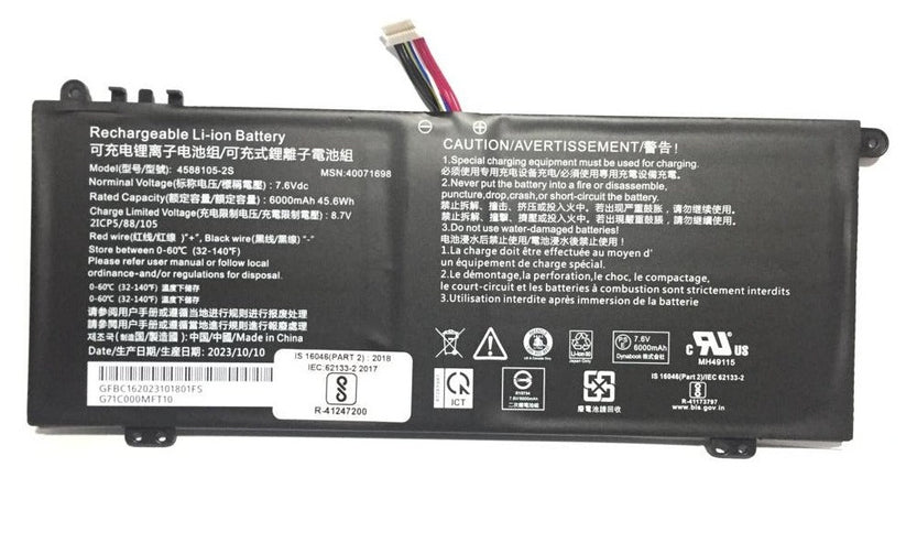 New Original MEDION 4588105-2S MEDION AKOYA E15403 MSN 30026727 Laptop Battery