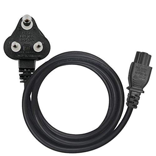 New Laptop Power Cable Cord- 3 Pin Adapter Isi Certified