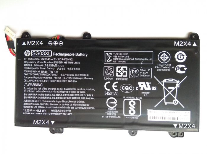 HP SG03XL Envy 17-U294CL ENVY 17-u110nr W2K90UA HSTNN-LB7E TPN-I126 Laptop Battery
