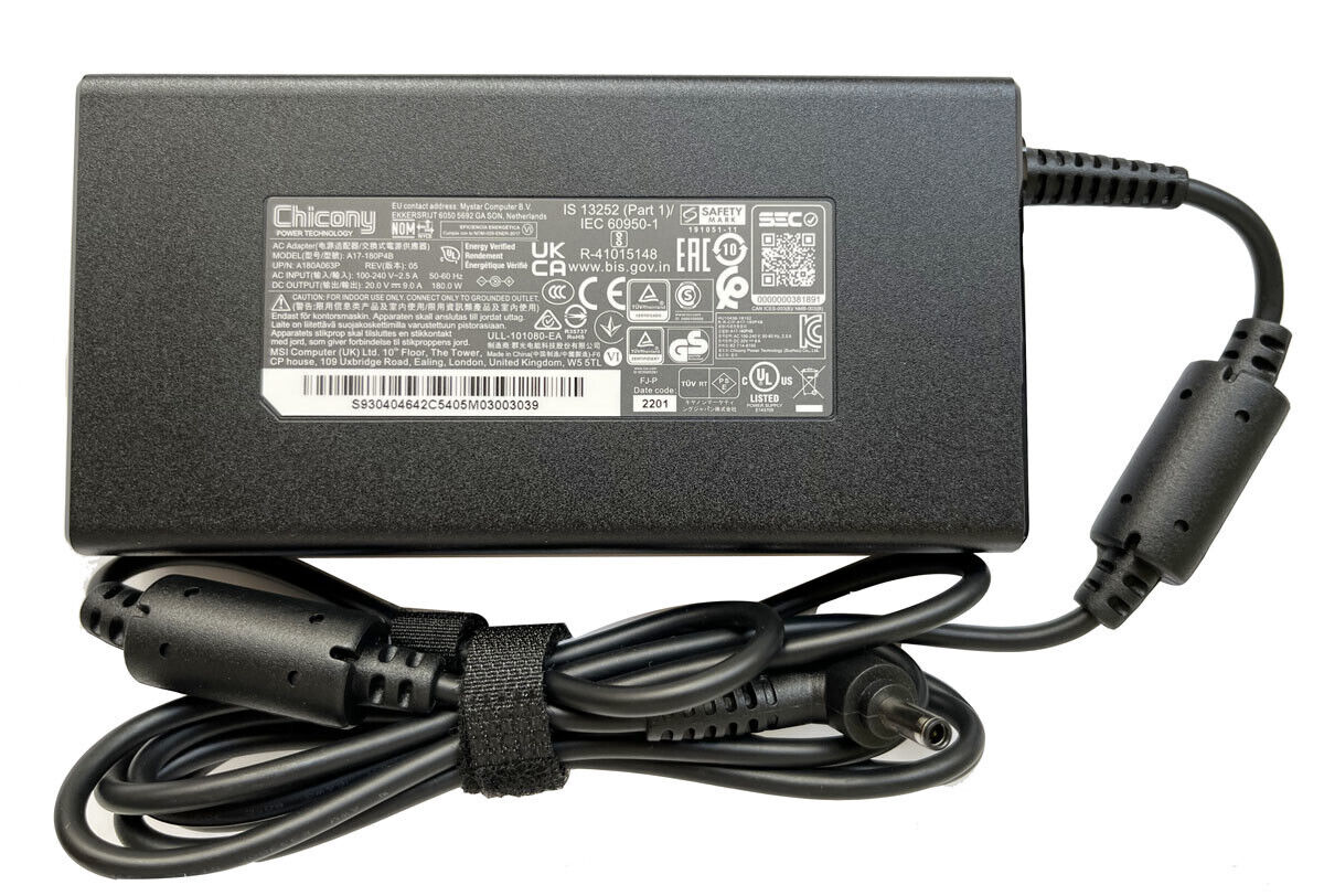 Delta Computer Plug Buy MSI Laptop Charger - Delta 20V 180W Adapter – PC Gadgets