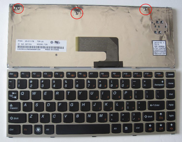 Lenovo Ideapad U460, Ideapad U460A, 06200P, 09V5J7 Laptop Keyboard