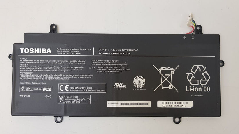 14.8V 52Wh Genuine Toshiba CB35-A3120 Battery PA5171U-1BRS 4ICP5/65/90 Chromebook CB30-100