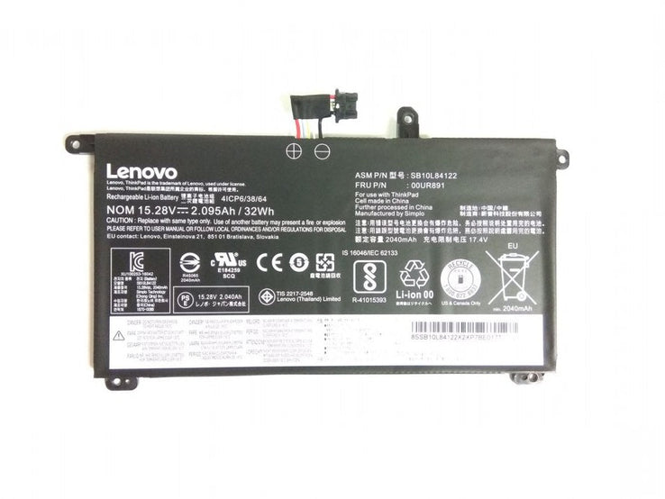 Original 00UR890 Lenovo ThinkPad T570 T580 P51S P52S SB10L84121 SB10L84122 00UR891 00UR892 SB10L84123 Laptop Battery
