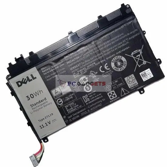 11.1V 30wh Original 271J9 GWV47 YX81V DELL Latitude 13 7000 7350 Tablet Laptop Battery