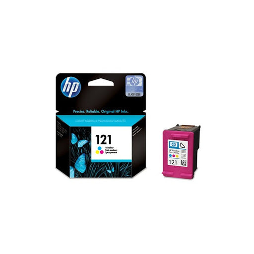 HP 121 Tri-color (Cyan, Magenta, Yellow) Original Ink Advantage Cartridge CC643HE Deskjet D2563, D2663, HP ENVY 110 e-All-in-One Printer