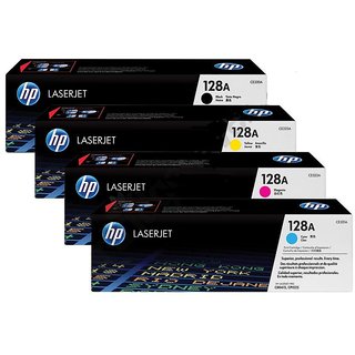 HP 128A black/Cyan/Magenta/Yellow Original LaserJet Toner Cartridges 4 pack LaserJet Pro CM1415 fnw CP1525 NW PC Gadgets