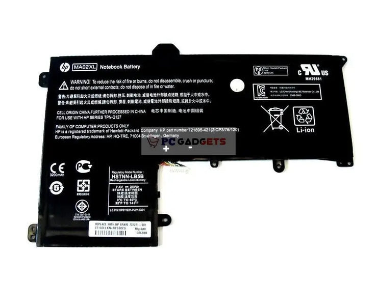 Original MA02XL Laptop Battery compatible with HP MA02025XL HSTNN-LB5B 721895-421 722232-005 Tablet