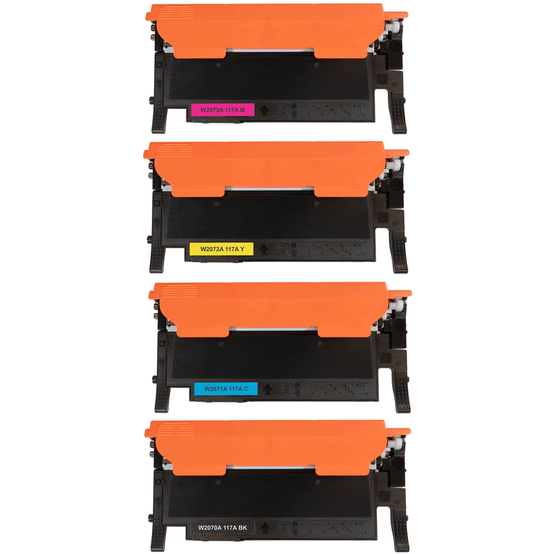 HP 117A Compatible Toner Cartridge 4 Colour CMYK  Multipack - (W2070A/W2071A/W2072A/W2073A) PC Gadgets