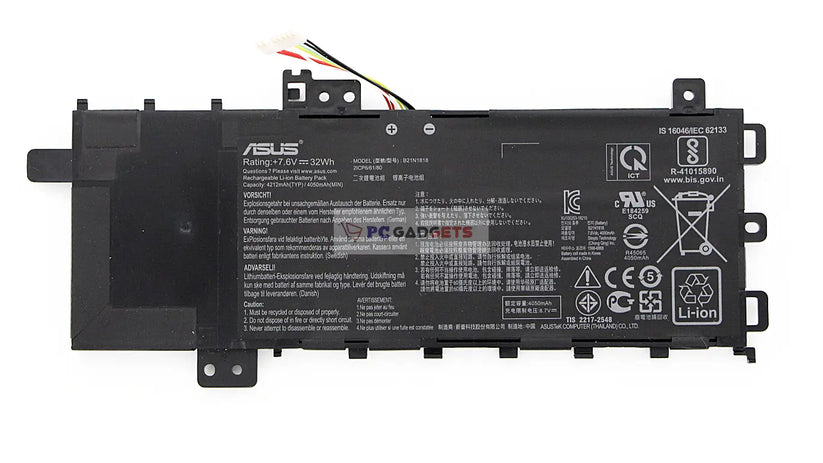 32Wh Original B21N1818 C21N1818 ASUS VivoBook 15 X512DA 15 X512UB B21BnEH 0B200-03190400 Laptop Battery