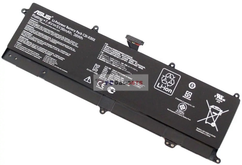 38Wh Original C21-X202 Asus Vivobook X202 X201 X201E X202E S200 S200E S200E-CT209H S200l3217e Laptop Battery