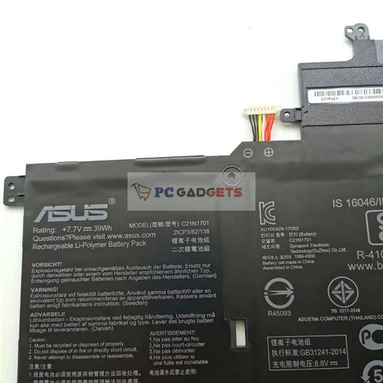 C21N1701 Genuine Asus VivoBook S14 S406UA-GS8202T,K406UA-BM229T Laptop Battery