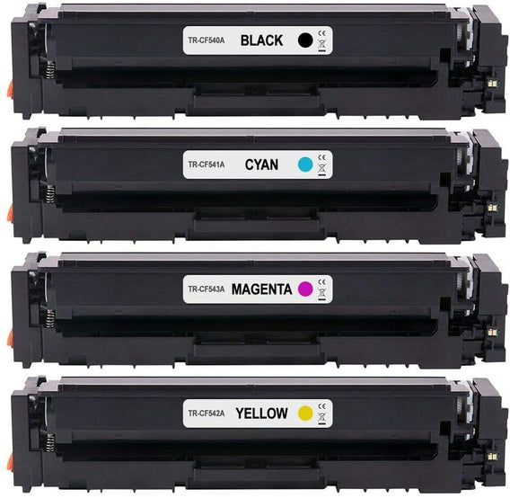 Color LaserJert M254NW, MFP M281fdw toner 203A compatible LaserJet Toner Cartridge Set (CF543A) / M254/254dw/254nw MFP M281cdw/281fdn/284fdw/280/280nw PC Gadgets