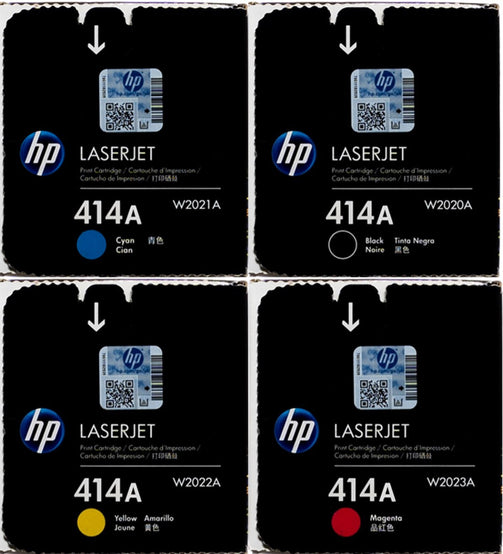 HP Toner Cartridge HP 414A - Set of 4 - W2020A, W2021A, W2022A, W2023A PC Gadgets
